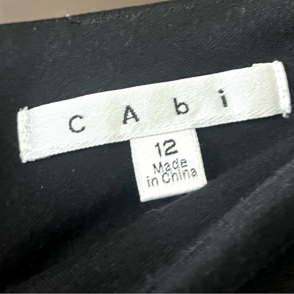 CAbi zip back boot cut, knit pant. Black, Size 12 - Picture 2 of 6